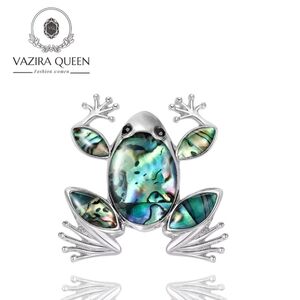 VQ Enamel Frog Brooch